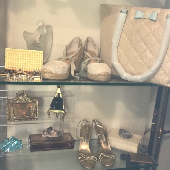 Twiggy London Off White Lace Espadrilles - Picture 8 of 8